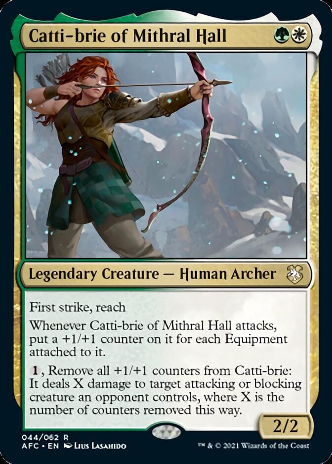 Catti-brie of Mithral Hall [Dungeons & Dragons: Adventures in the Forgotten Realms Commander] MTG Single Magic: The Gathering  | Multizone: Comics And Games