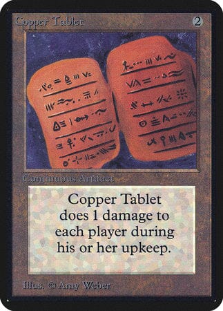 Copper Tablet [Limited Edition Alpha] MTG Single Magic: The Gathering  | Multizone: Comics And Games