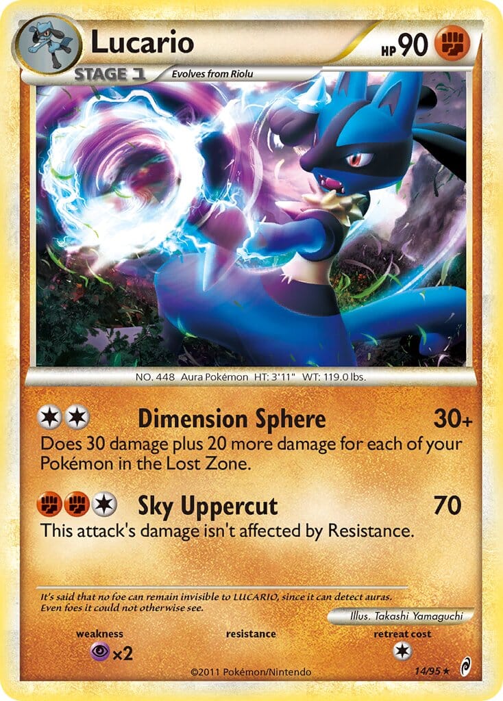 Lucario (14/95) (Theme Deck Exclusive) [HeartGold & SoulSilver: Call of Legends] Pokemon Single Pokémon  | Multizone: Comics And Games