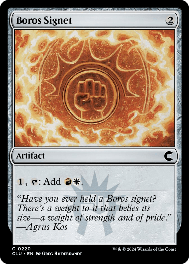 Boros Signet [Ravnica: Clue Edition] MTG Single Magic: The Gathering  | Multizone: Comics And Games