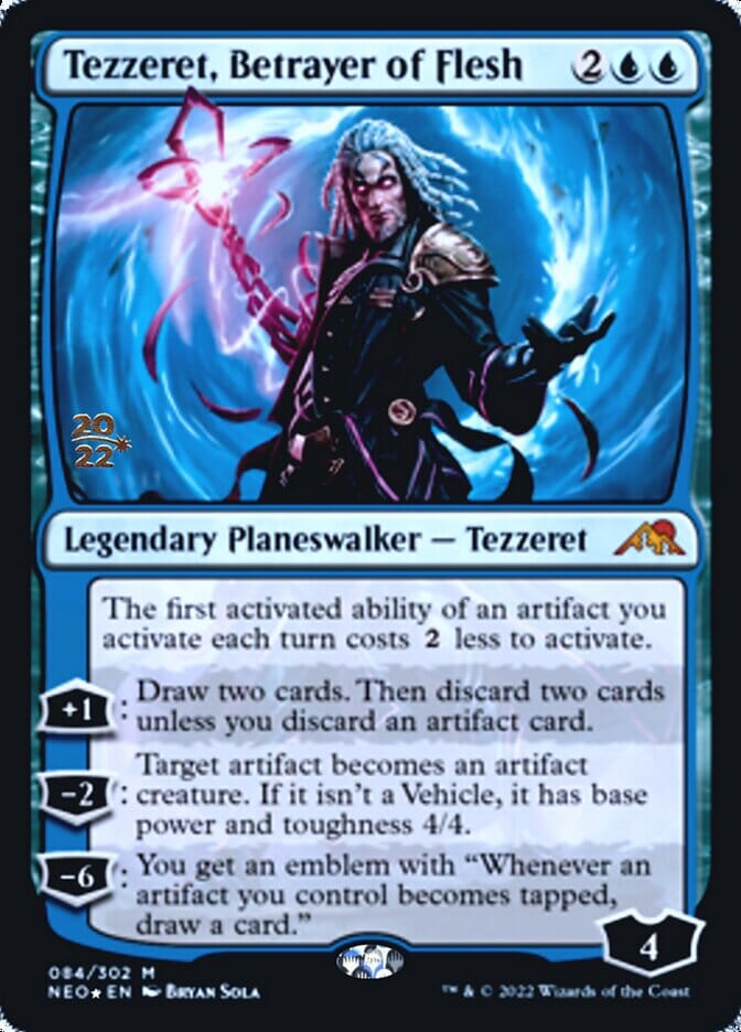 Tezzeret, Betrayer of Flesh [Kamigawa: Neon Dynasty Prerelease Promos] | Multizone: Comics And Games