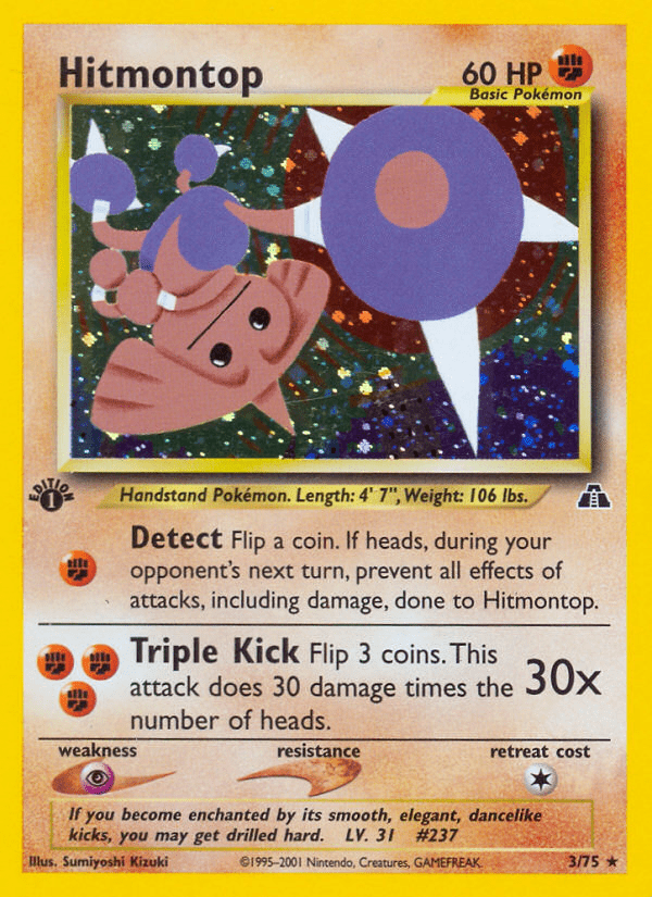 Hitmontop (3/75) [Neo Discovery 1st Edition] Pokemon Single Pokémon  | Multizone: Comics And Games