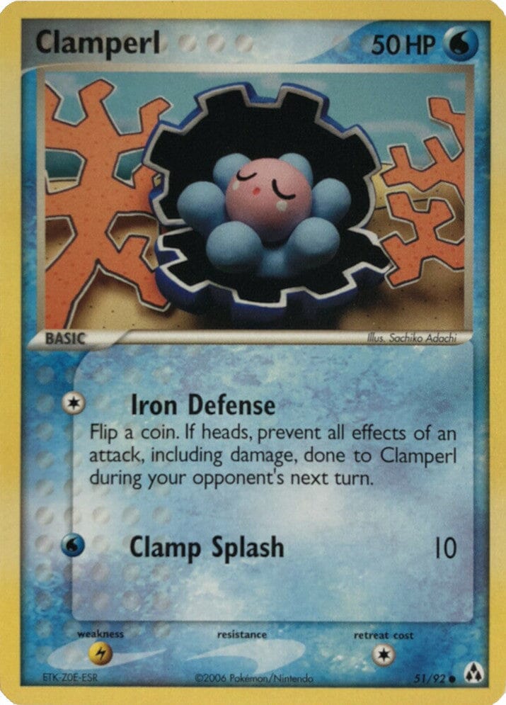 Clamperl (51/92) (Stamped) [EX: Legend Maker] Pokemon Single Pokémon  | Multizone: Comics And Games