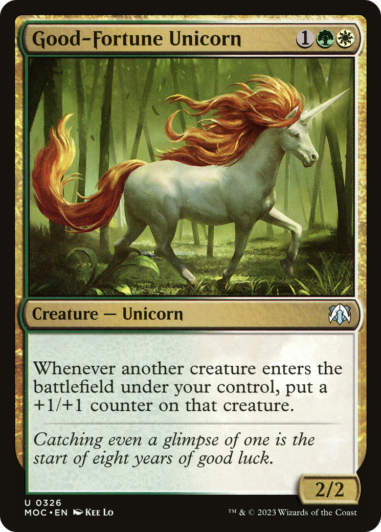 Good-Fortune Unicorn [March of the Machine Commander] | Multizone: Comics And Games