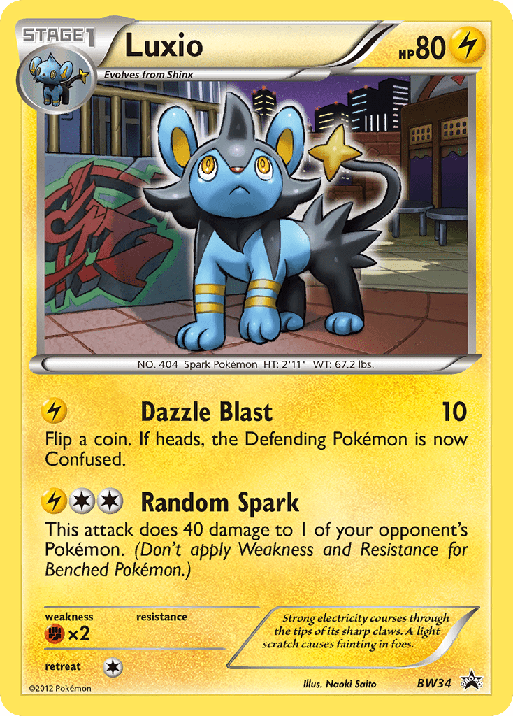 Luxio (BW34) [Black & White: Black Star Promos] Pokemon Single Pokémon  | Multizone: Comics And Games