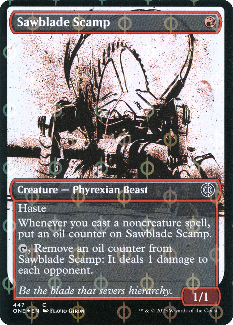 Sawblade Scamp (Showcase Ichor Step-and-Compleat Foil) [Phyrexia: All Will Be One] | Multizone: Comics And Games