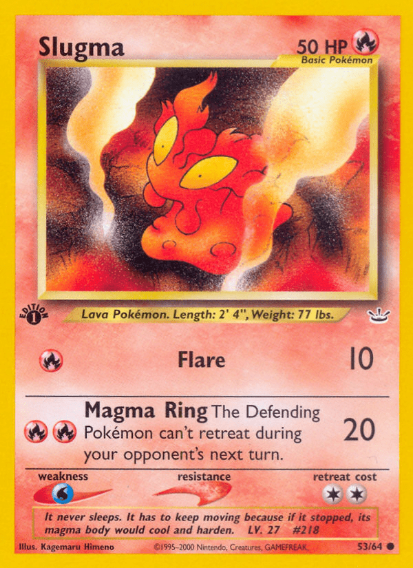Slugma (53/64) [Neo Revelation 1st Edition] Pokemon Single Pokémon  | Multizone: Comics And Games
