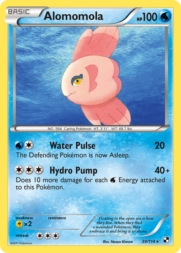 Alomomola (39/114) [Black & White: Base Set] Pokemon Single Pokémon  | Multizone: Comics And Games