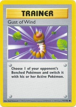 Gust of Wind (93/102) [Base Set Shadowless Unlimited] Pokemon Single Pokémon  | Multizone: Comics And Games