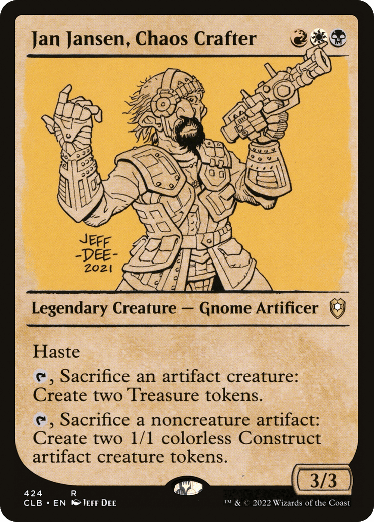 Jan Jansen, Chaos Crafter (Showcase) [Commander Legends: Battle for Baldur's Gate] MTG Single Magic: The Gathering  | Multizone: Comics And Games