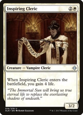 Inspiring Cleric [Ixalan] MTG Single Magic: The Gathering  | Multizone: Comics And Games