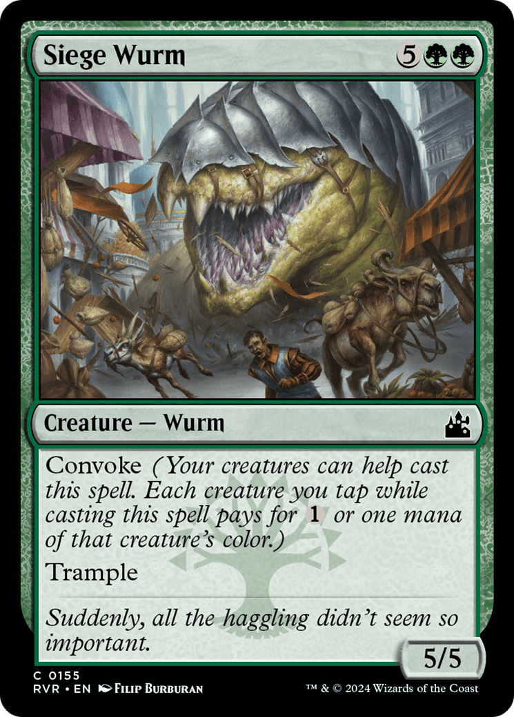 Siege Wurm [Ravnica Remastered] MTG Single Magic: The Gathering  | Multizone: Comics And Games