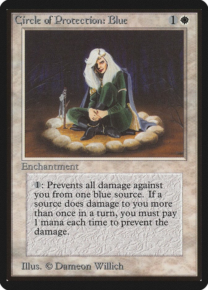 Circle of Protection: Blue [Limited Edition Beta] MTG Single Magic: The Gathering  | Multizone: Comics And Games