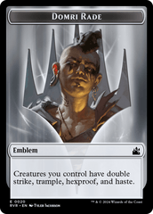 Spirit (0018) // Emblem - Domri Rade Double-Sided Token [Ravnica Remastered Tokens] MTG Single Magic: The Gathering  | Multizone: Comics And Games