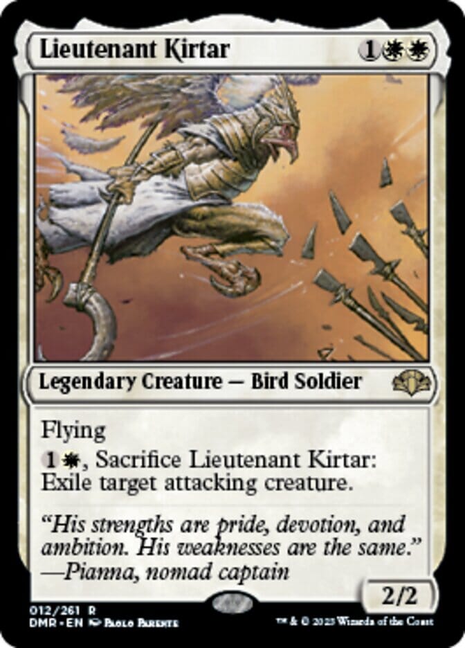 Lieutenant Kirtar [Dominaria Remastered] MTG Single Magic: The Gathering  | Multizone: Comics And Games
