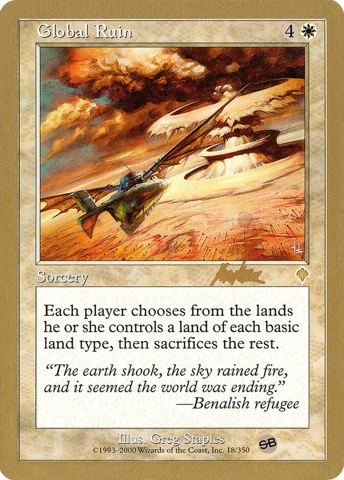 Global Ruin (Brian Kibler) (SB) [World Championship Decks 2002] MTG Single Magic: The Gathering  | Multizone: Comics And Games