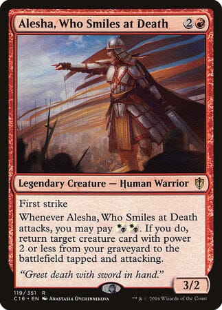 Alesha, Who Smiles at Death [Commander 2016] MTG Single Magic: The Gathering  | Multizone: Comics And Games