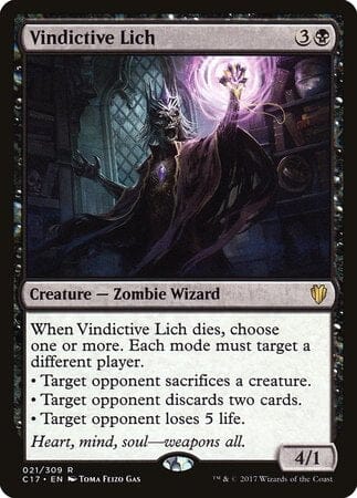 Vindictive Lich [Commander 2017] MTG Single Magic: The Gathering  | Multizone: Comics And Games