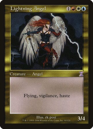 Lightning Angel [Time Spiral Timeshifted] MTG Single Magic: The Gathering  | Multizone: Comics And Games