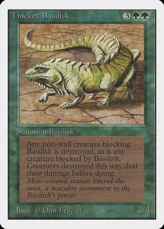 Thicket Basilisk [Unlimited Edition] MTG Single Magic: The Gathering  | Multizone: Comics And Games