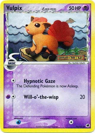 Vulpix (70/101) (Delta Species) (Stamped) [EX: Dragon Frontiers] Pokemon Single Pokémon  | Multizone: Comics And Games