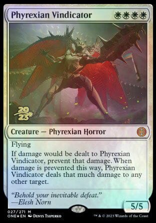 Phyrexian Vindicator [Phyrexia: All Will Be One Prerelease Promos] MTG Single Magic: The Gathering  | Multizone: Comics And Games