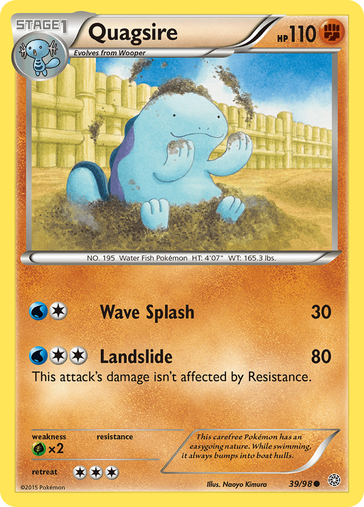 Quagsire (39/98) [XY: Ancient Origins] Pokemon Single Pokémon  | Multizone: Comics And Games