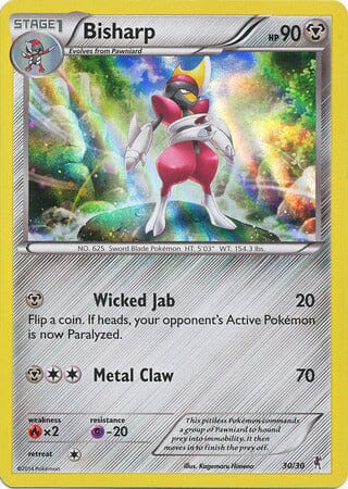 Bisharp (30/30) [XY: Trainer Kit 1 - Bisharp] Pokemon Single Pokémon  | Multizone: Comics And Games