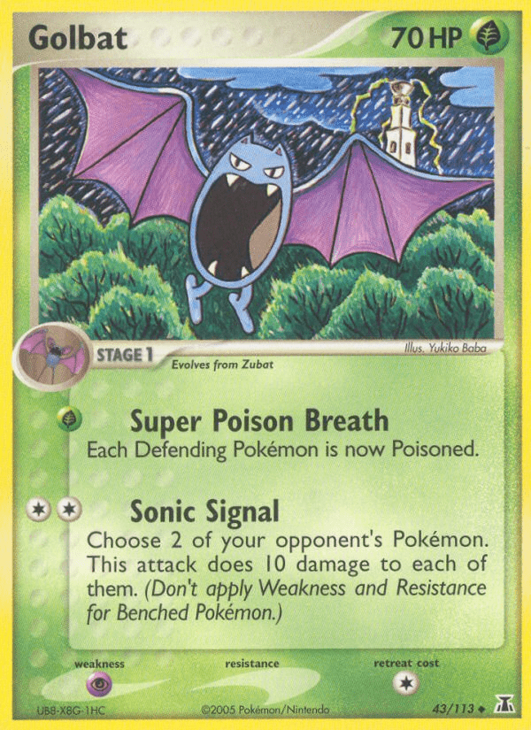 Golbat (43/113) [EX: Delta Species] Pokemon Single Pokémon  | Multizone: Comics And Games
