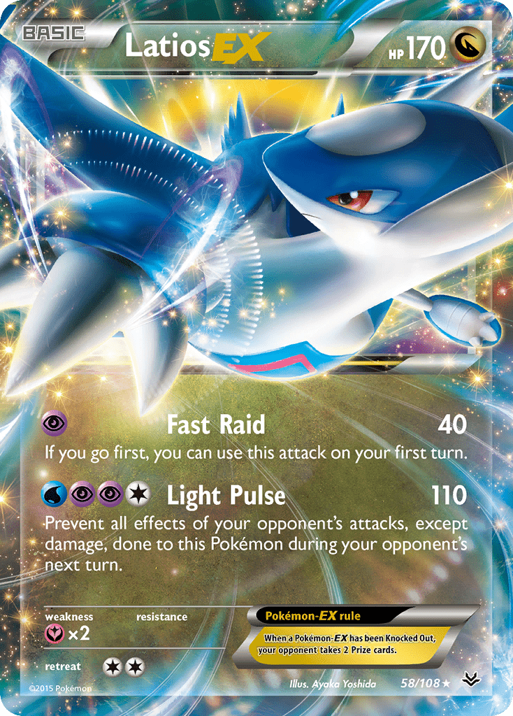 Latios EX (58/108) [XY: Roaring Skies] Pokemon Single Pokémon  | Multizone: Comics And Games