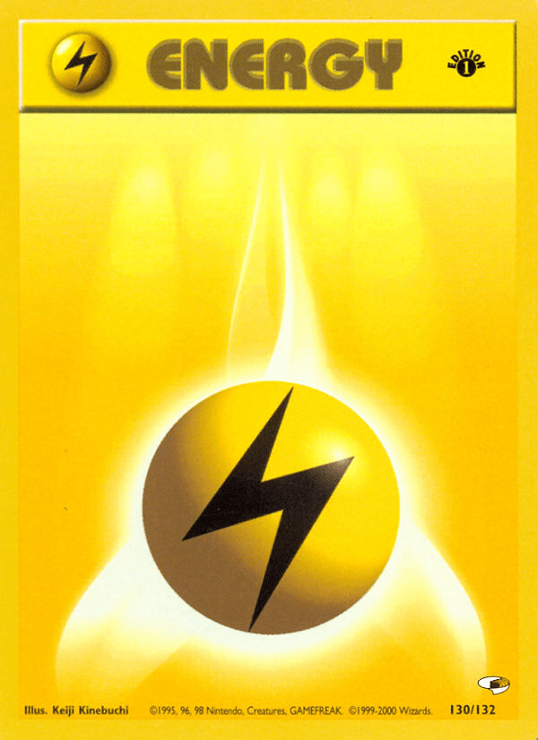 Lightning Energy (130/132) [Gym Heroes 1st Edition] Pokemon Single Pokémon  | Multizone: Comics And Games