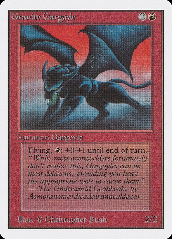 Granite Gargoyle [Unlimited Edition] MTG Single Magic: The Gathering  | Multizone: Comics And Games