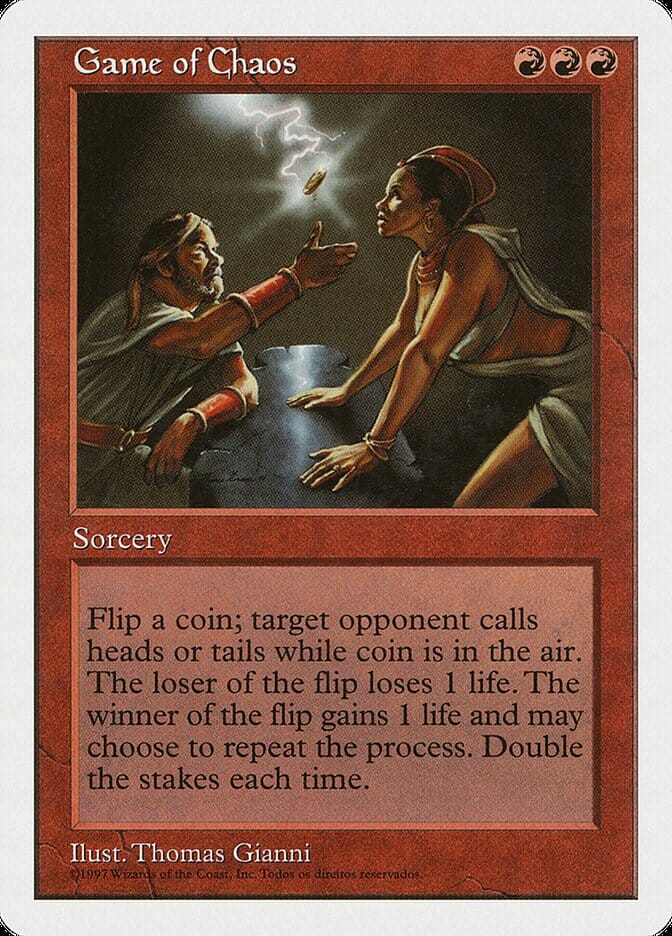 Game of Chaos (Portuguese Copyright) [Fifth Edition] MTG Single Magic: The Gathering  | Multizone: Comics And Games