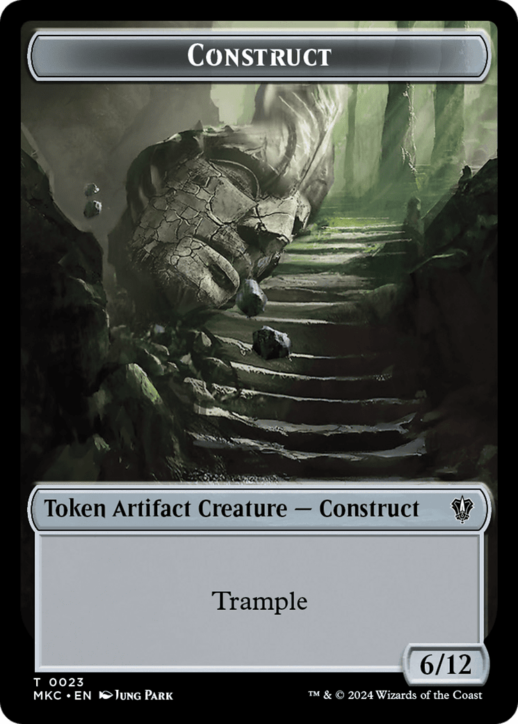 Construct // Soldier Double-Sided Token [Murders at Karlov Manor Commander Tokens] MTG Single Magic: The Gathering  | Multizone: Comics And Games