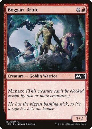 Boggart Brute [Core Set 2019] MTG Single Magic: The Gathering  | Multizone: Comics And Games