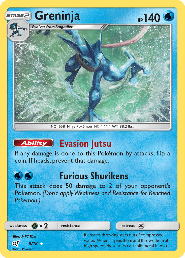 Greninja (9/18) [Sun & Moon: Detective Pikachu] Pokemon Single Pokémon  | Multizone: Comics And Games