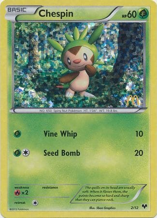 Chespin (2/12) [McDonald's Promos: 2014 Collection] Pokemon Single Pokémon  | Multizone: Comics And Games