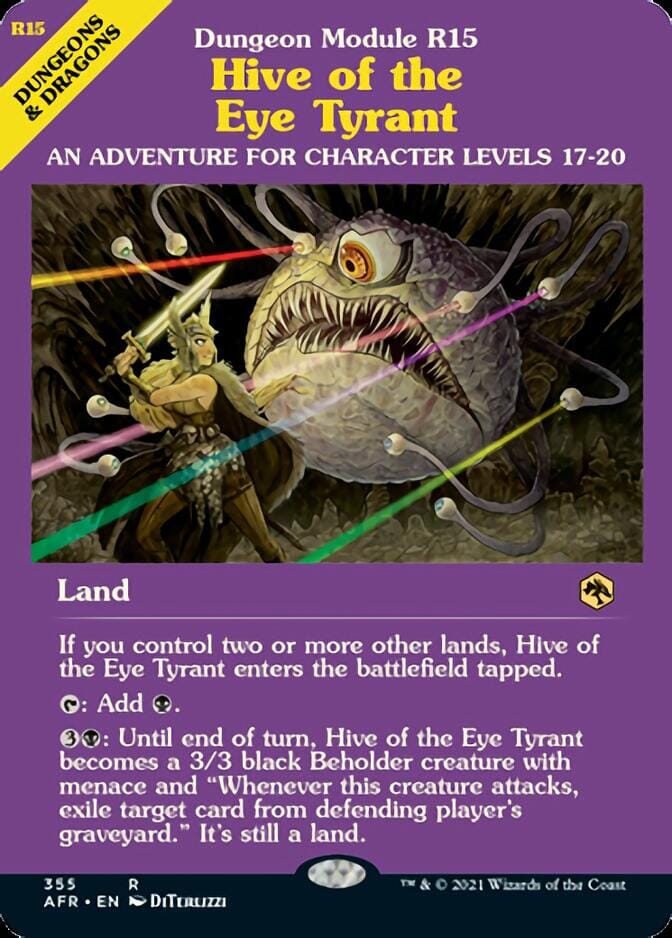 Hive of the Eye Tyrant (Dungeon Module) [Dungeons & Dragons: Adventures in the Forgotten Realms] MTG Single Magic: The Gathering  | Multizone: Comics And Games