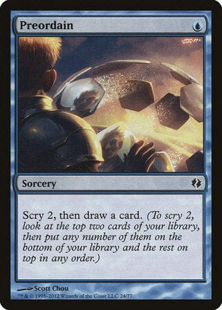 Preordain [Duel Decks: Venser vs. Koth] MTG Single Magic: The Gathering  | Multizone: Comics And Games