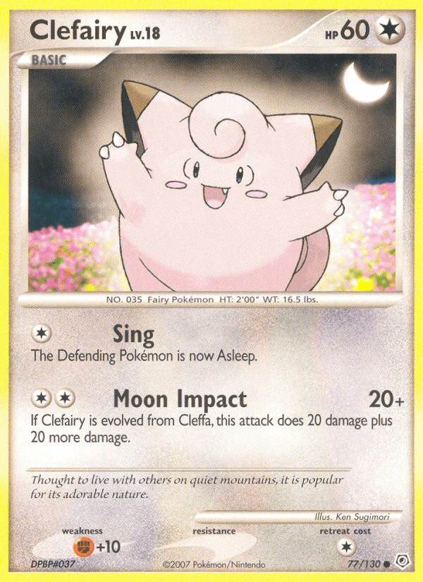 Clefairy (77/130) [Diamond & Pearl: Base Set] Pokemon Single Pokémon  | Multizone: Comics And Games