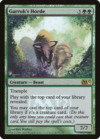 Garruk's Horde [Magic 2012 Promos] MTG Single Magic: The Gathering  | Multizone: Comics And Games