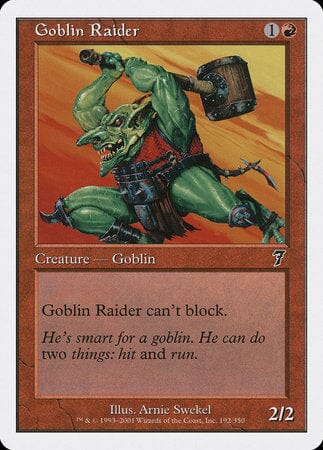 Goblin Raider [Seventh Edition] MTG Single Magic: The Gathering  | Multizone: Comics And Games