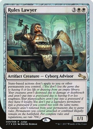 Rules Lawyer [Judge Gift Cards 2017] MTG Single Magic: The Gathering  | Multizone: Comics And Games