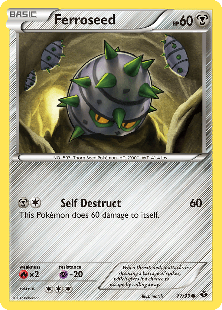 Ferroseed (77/99) [Black & White: Next Destinies] Pokemon Single Pokémon  | Multizone: Comics And Games