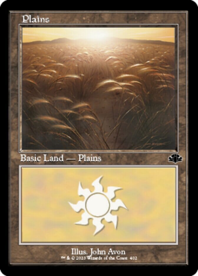 Plains (402) (Retro) [Dominaria Remastered] MTG Single Magic: The Gathering  | Multizone: Comics And Games