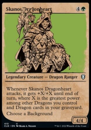 Skanos Dragonheart (Showcase) [Commander Legends: Battle for Baldur's Gate] MTG Single Magic: The Gathering  | Multizone: Comics And Games