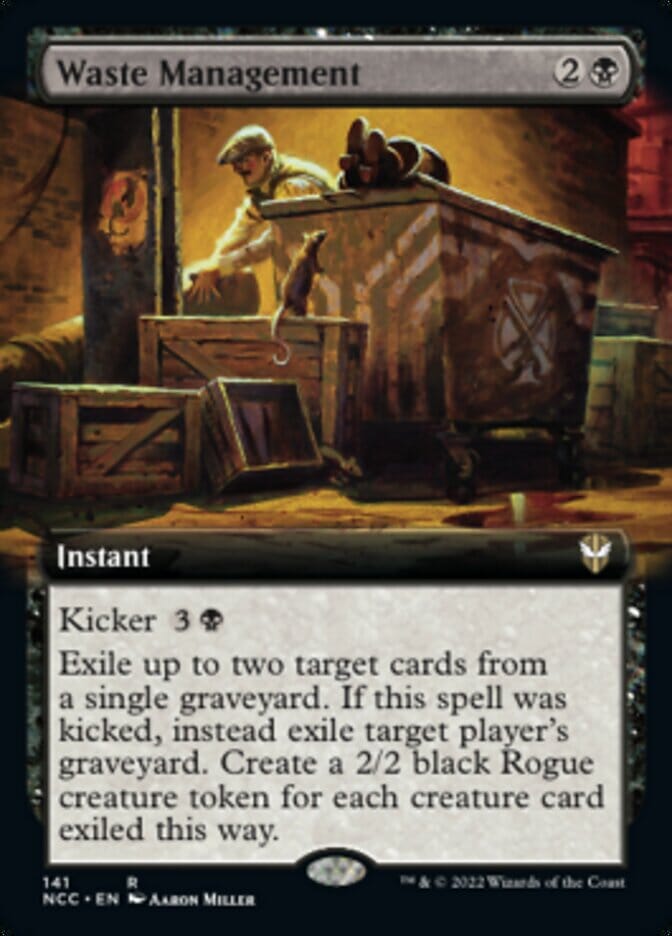 Waste Management (Extended Art) [Streets of New Capenna Commander] MTG Single Magic: The Gathering  | Multizone: Comics And Games