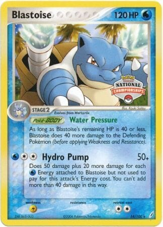 Blastoise (14/100) (National Championship Promo) [EX: Crystal Guardians] Pokemon Single Pokémon  | Multizone: Comics And Games