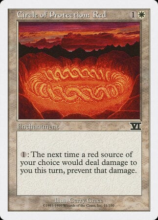 Circle of Protection: Red [Classic Sixth Edition] MTG Single Magic: The Gathering  | Multizone: Comics And Games