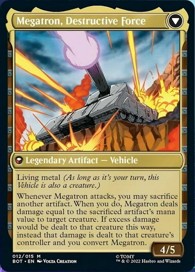 Megatron, Tyrant // Megatron, Destructive Force [Universes Beyond: Transformers] MTG Single Magic: The Gathering  | Multizone: Comics And Games